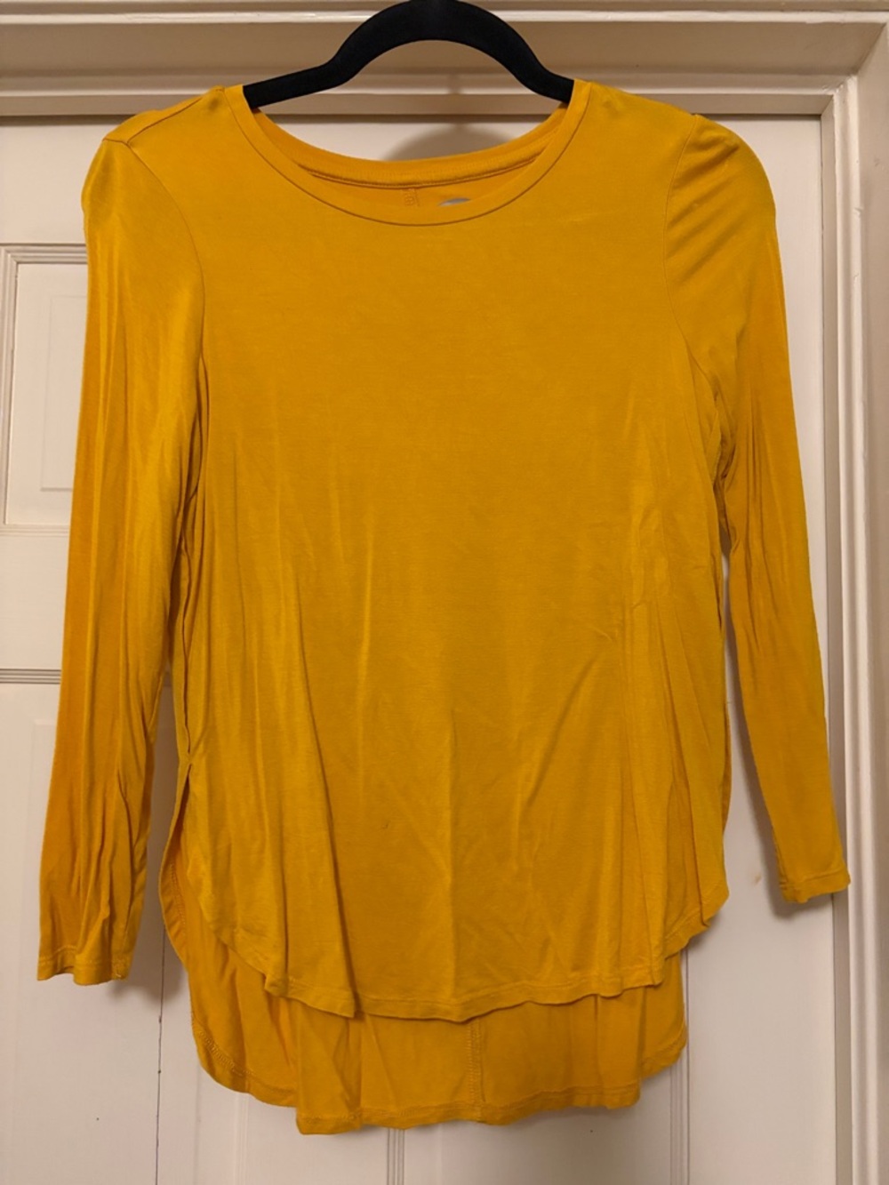 Old Navy Mustard Yellow Long-Sleeve Layered Tee